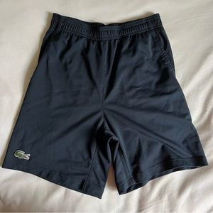 Navy blue Lacoste sport athletic shorts